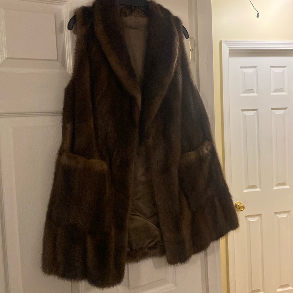 Mink fur vest